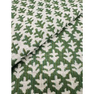 Sister Parish Burma Reversible Meadow Green Performance Fabric 2.7 yards